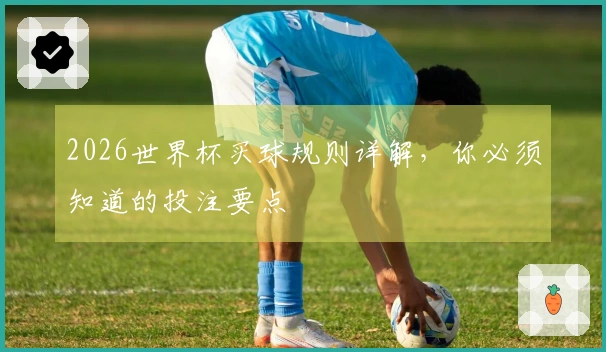 2026世界杯买球规则详解，你必须知道的投注要点